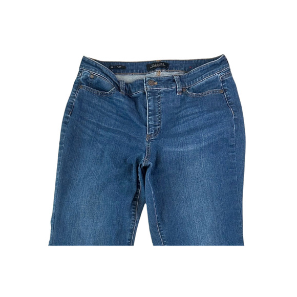 Talbots Jeans Flare Curvy Flawless Five Pocket Petite Stretch Blue Women's 10P - Picture 2 of 8